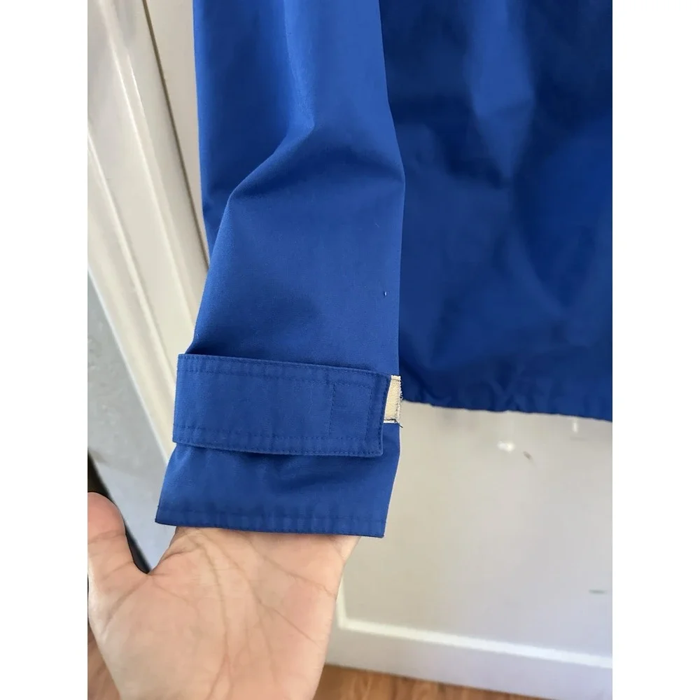 Lands End Men Size Medium Blue Jacket Dual Pocket Vintage